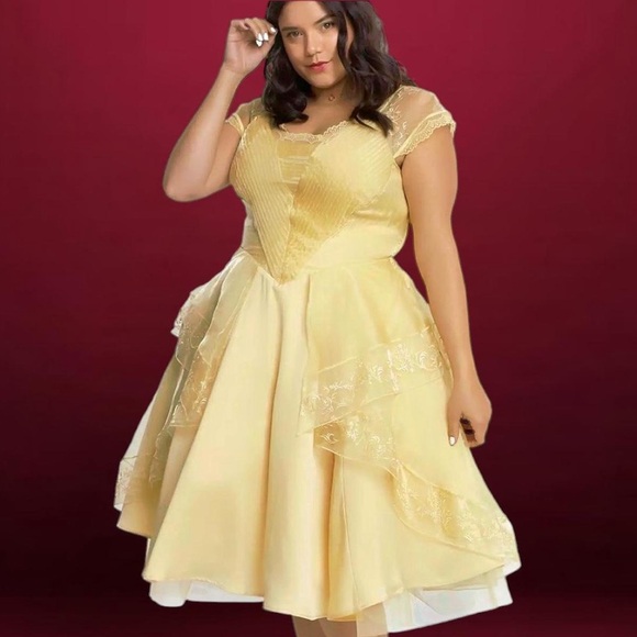 Elegant Yellow Belle Dress Disney Torrid Collection - Picture 1 of 4